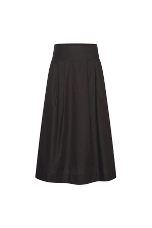 Expresso Solid poplin skirt EX900 Black