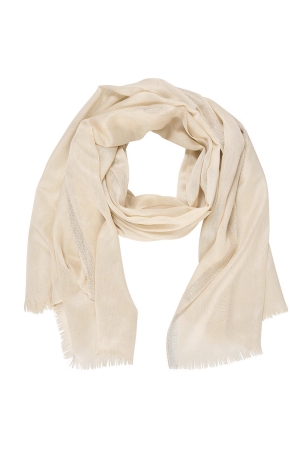 Expresso Solid light woven scarf EX208 Oyster