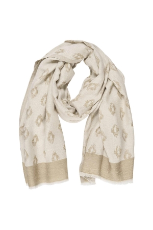 Expresso Solid light woven scarf EX212 Dark oyster