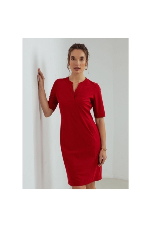 Studio Anneloes Simplicity ssl dress 3200 deep red