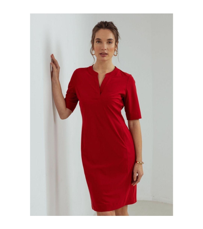 Studio Anneloes Simplicity ssl dress 3200 deep red