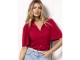 Studio Anneloes Poppy butterfly blouse 3200 deep red
