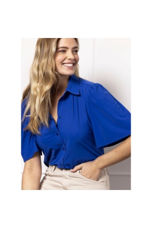 Studio Anneloes Poppy butterfly blouse 6800 royal blue
