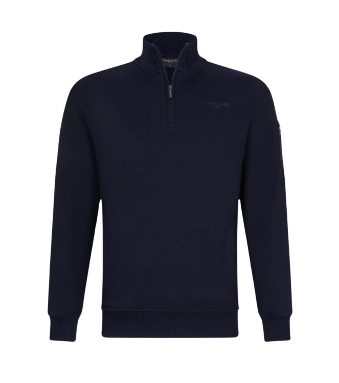 Cavallaro Bellunio Half Zip Sweat 699000 Dark blue