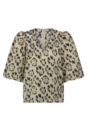 NUKUS Delilah Blouse Panter 4 gold