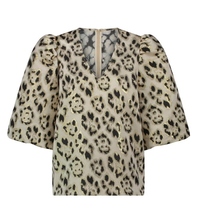 NUKUS Delilah Blouse Panter 4 gold