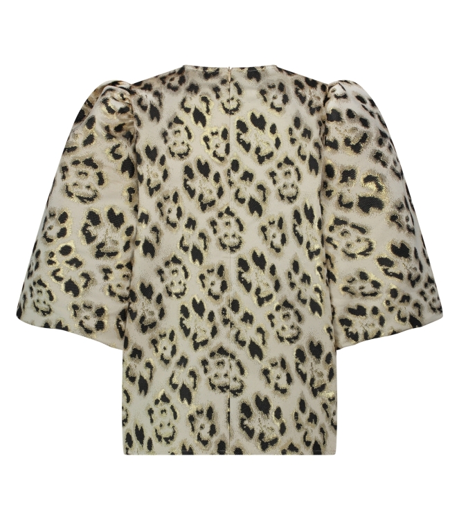 NUKUS Delilah Blouse Panter 4 gold