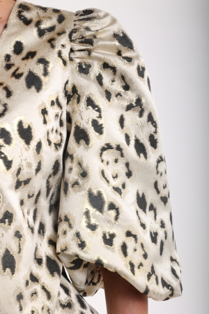 NUKUS Delilah Blouse Panter 4 gold
