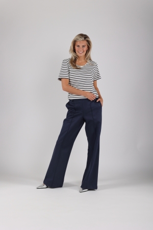 NUKUS Tirza Top Stripe 219 offwhite/navy