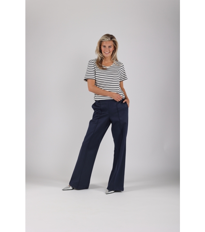 NUKUS Tirza Top Stripe 219 offwhite/navy