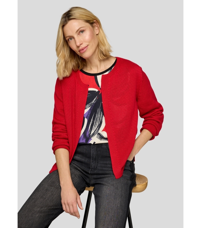 Rabe Strickjacke 5277 Mohn