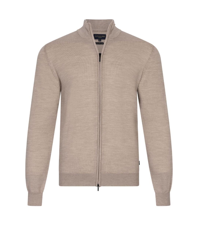 Cavallaro Saronno Full Zip Cardigan 718000 Light camel