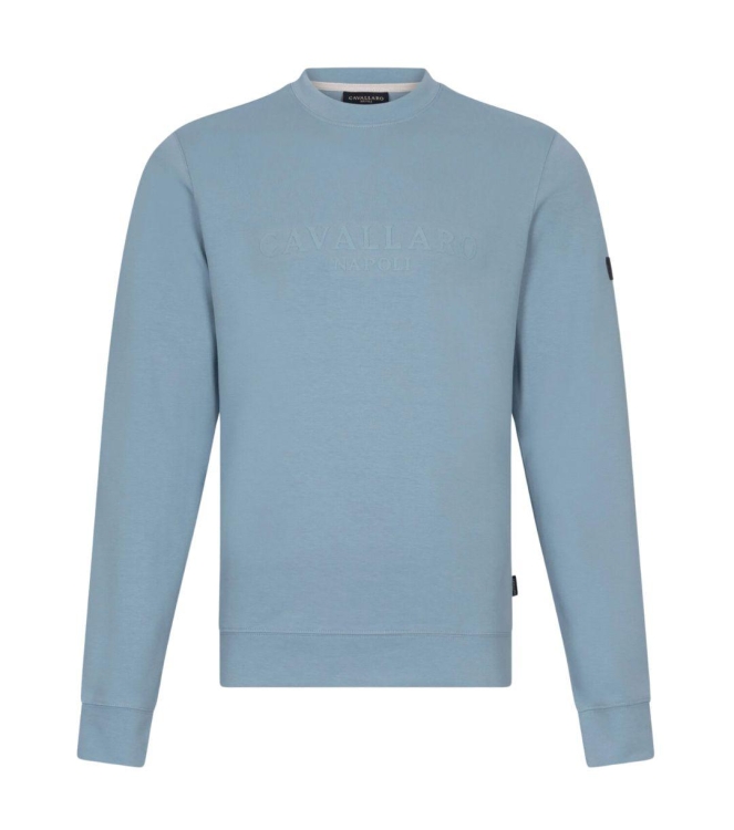 Cavallaro Celio R Neck Sweat 670000 Grey blue