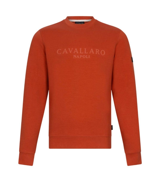 Cavallaro Celio R Neck Sweat 750000 Burnt orange