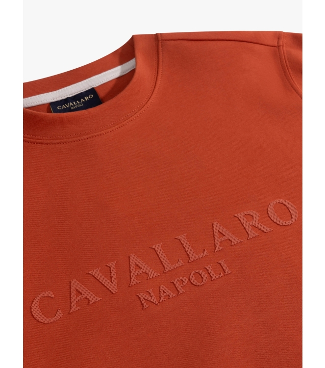 Cavallaro Celio R Neck Sweat 750000 Burnt orange