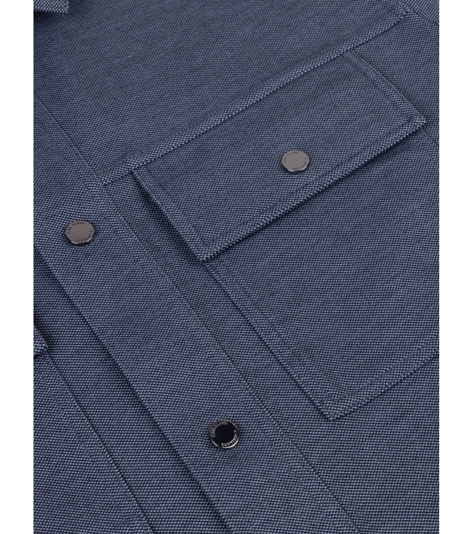 Cavallaro Zedenio Overshirt 699006 Dark blue melange