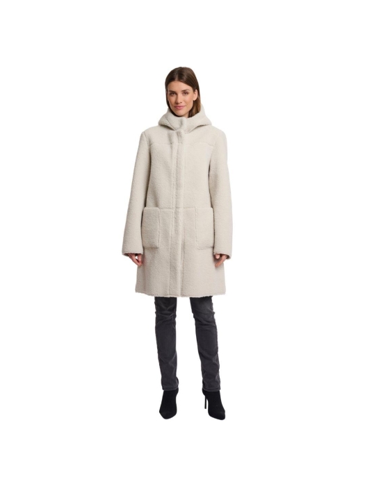 Rino en Pelle Reversible hooded coat 9030 birch