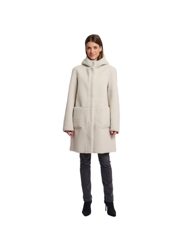 Rino en Pelle Reversible hooded coat 9030 birch