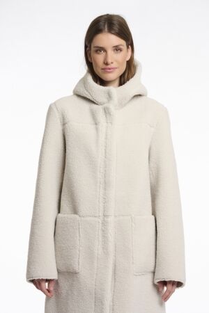Rino en Pelle Reversible hooded coat 9030 birch