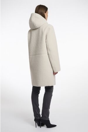 Rino en Pelle Reversible hooded coat 9030 birch