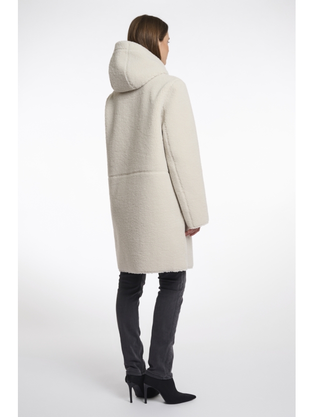 Rino en Pelle Reversible hooded coat 9030 birch