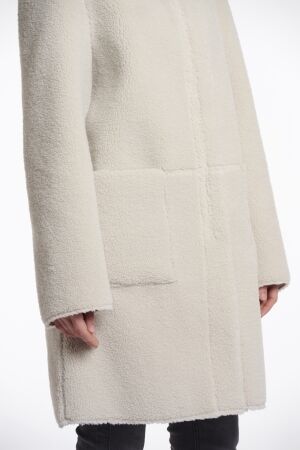 Rino en Pelle Reversible hooded coat 9030 birch