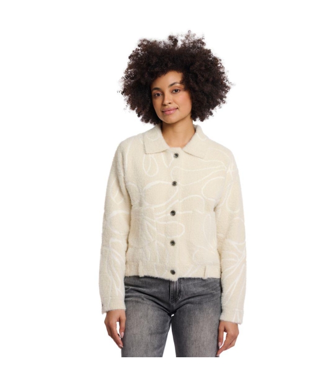 Rino en Pelle Boxy jacket 10964 flower doodle