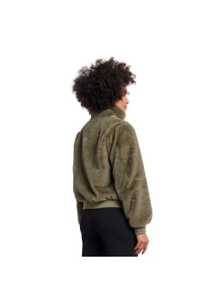 Rino en Pelle Short fake fur jacket 10867 green ash