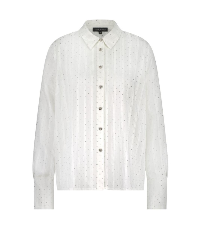 Tramontana Rhinestone Blouse 001100 Off white