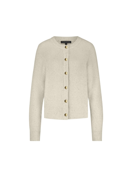 Tramontana Sequin Cardigan 006801 Stone melange