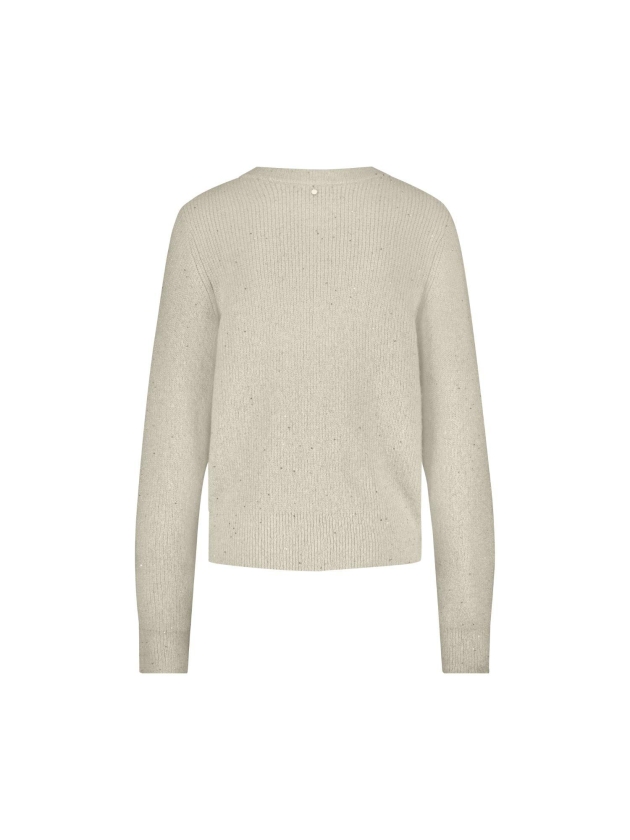 Tramontana Sequin Cardigan 006801 Stone melange
