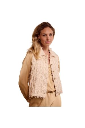 Tramontana Fancy Frilled Vest 006801 Stone melange