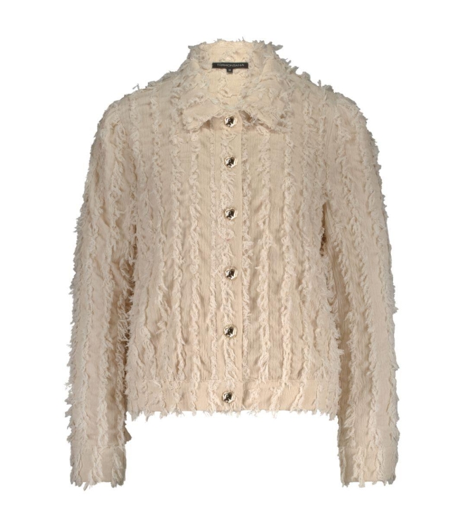 Tramontana Fancy Frilled Jacket 006801 Stone melange