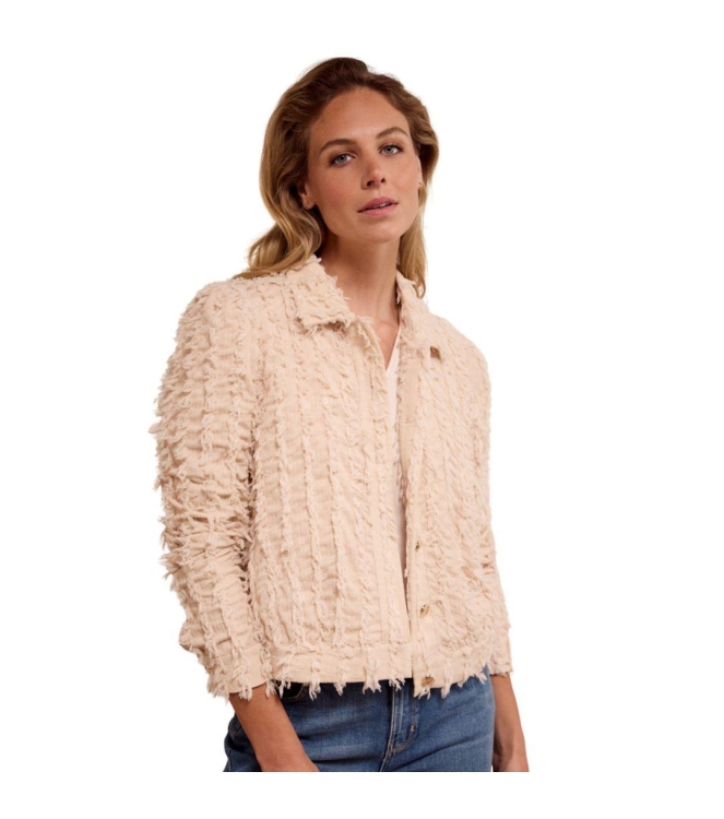 Tramontana Fancy Frilled Jacket 006801 Stone melange