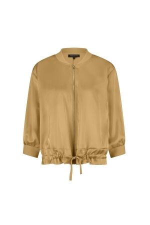 Tramontana Hammered Satin Bomber Jacket 002800 Camel