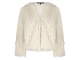Tramontana Faux Fur Feather Jacket 1100 Off white
