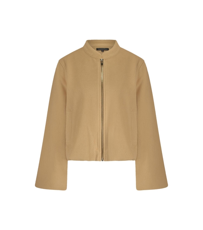 Tramontana Balloon-Shaped Bomber Jacket 002801 Camle mel