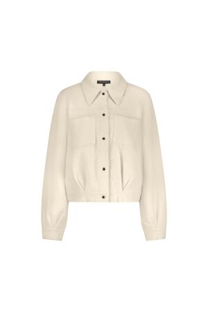 Tramontana Faux Fur Knitted Jacket 006800 Stone