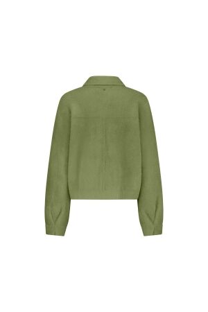 Tramontana Faux Fur Knitted Jacket 006501 Moss