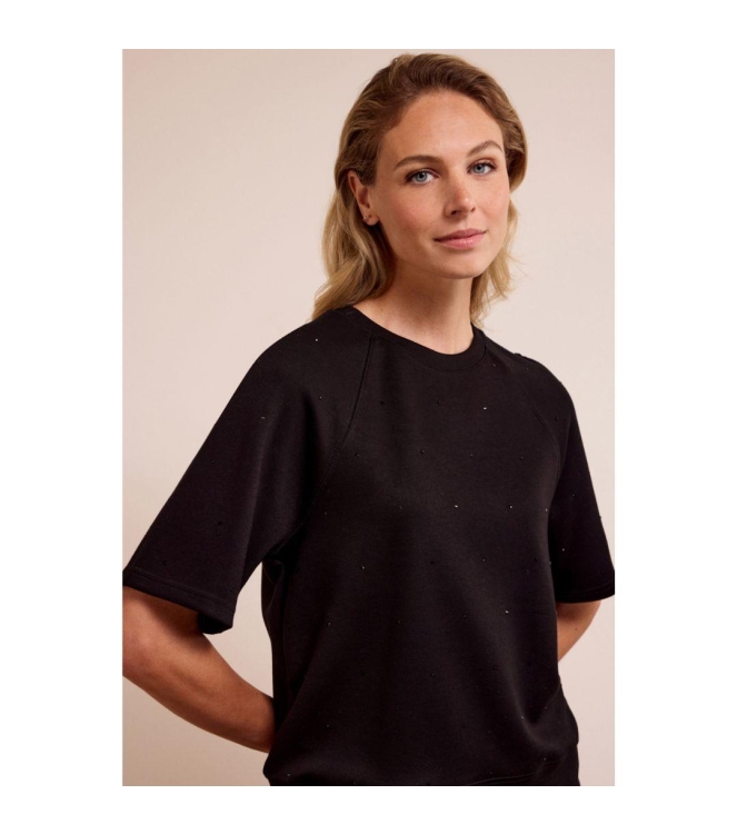 Tramontana Technical Sweat Jumper Rhinestones 009000 Black