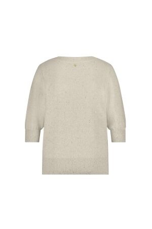 Tramontana Short-Sleeve Sequin Jumper 006801 Stone melange
