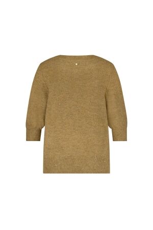 Tramontana Short-Sleeve Sequin Jumper 002801 Camle mel