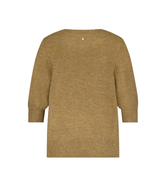 Tramontana Short-Sleeve Sequin Jumper 002801 Camle mel