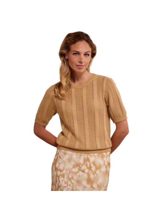 Tramontana Fancy Stitch Jumper Lurex 002800 Camel
