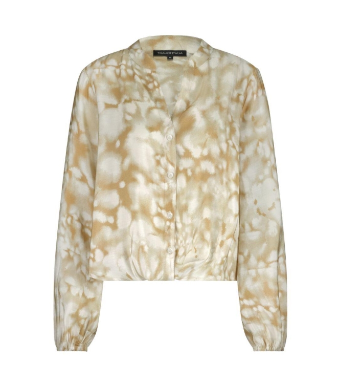 Tramontana Wrap Blouse Moonshine Marble 009986 Print camel