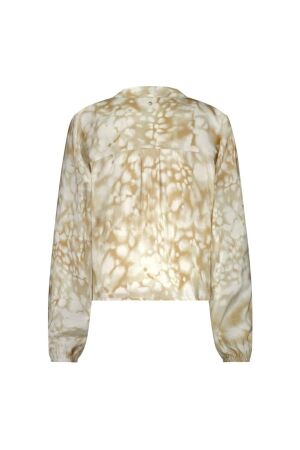 Tramontana Wrap Blouse Moonshine Marble 009986 Print camel