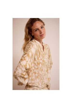 Tramontana Wrap Blouse Moonshine Marble 009986 Print camel
