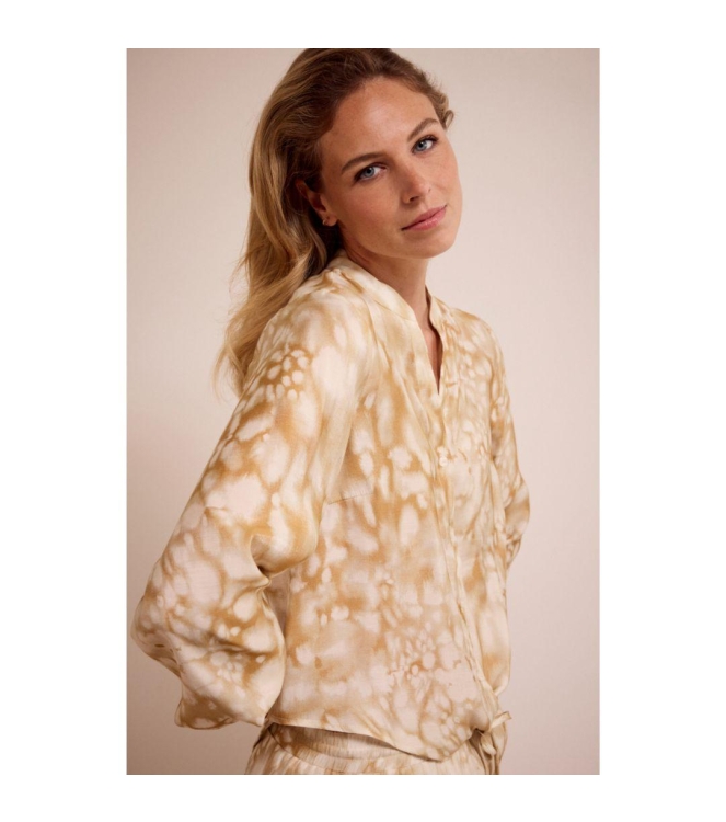 Tramontana Wrap Blouse Moonshine Marble 009986 Print camel