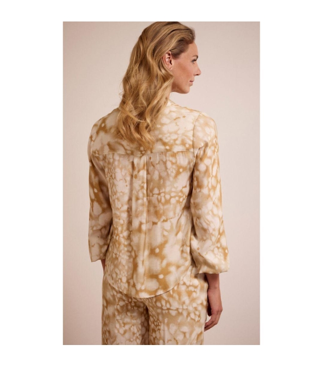 Tramontana Wrap Blouse Moonshine Marble 009986 Print camel