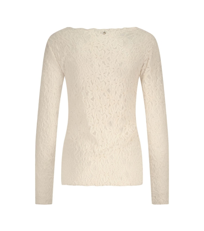 Tramontana Brushed Stretch Lace Top 006800 Stone